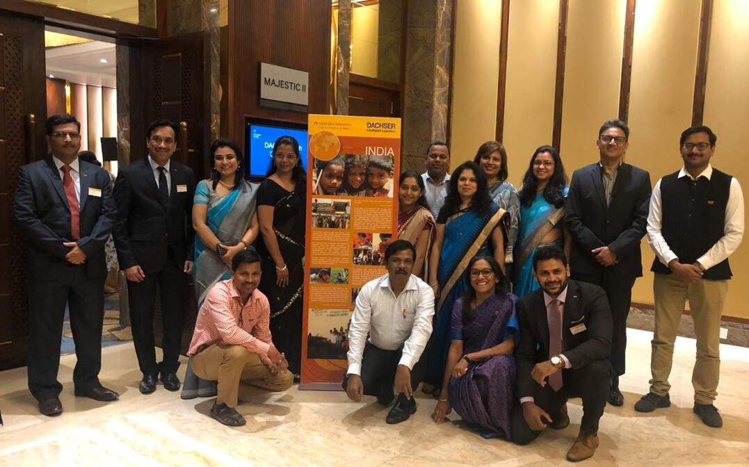 Team DACHSER and terre des hommes together during the CSR event in Pune.